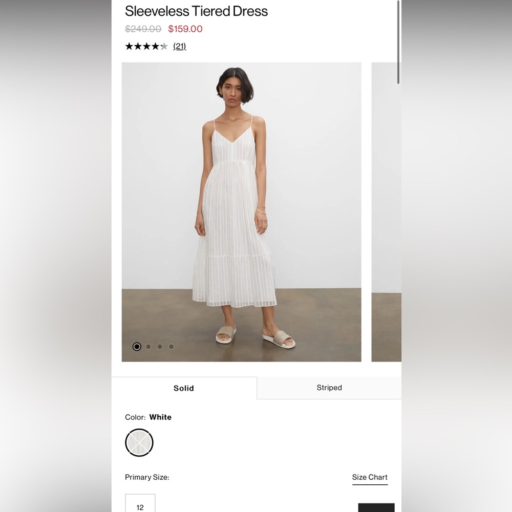 Never opened NWT Club Monaco Tiered Dress